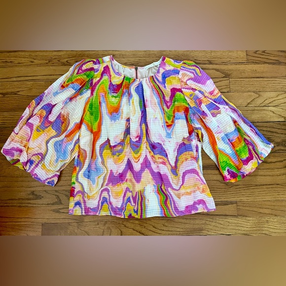 Marie Oliver Harly Pastel Marble Top Style 1H7-177-212B Women’s Small NEW W TAGS - Picture 2 of 7